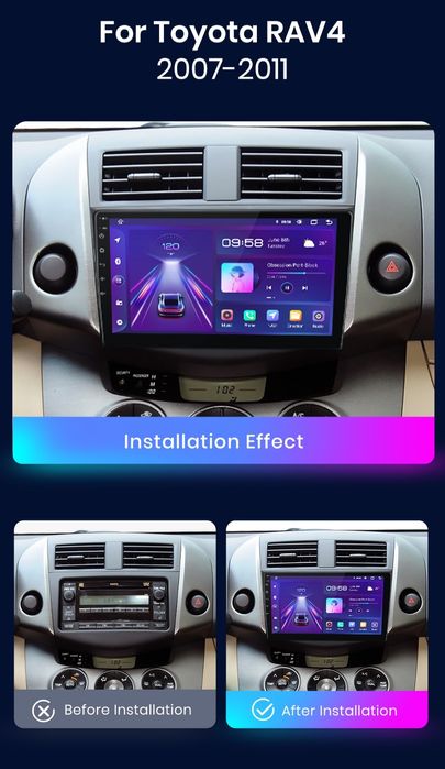 Navigatie Android dedicata pt. Toyota RAV 4 (2007-2011).