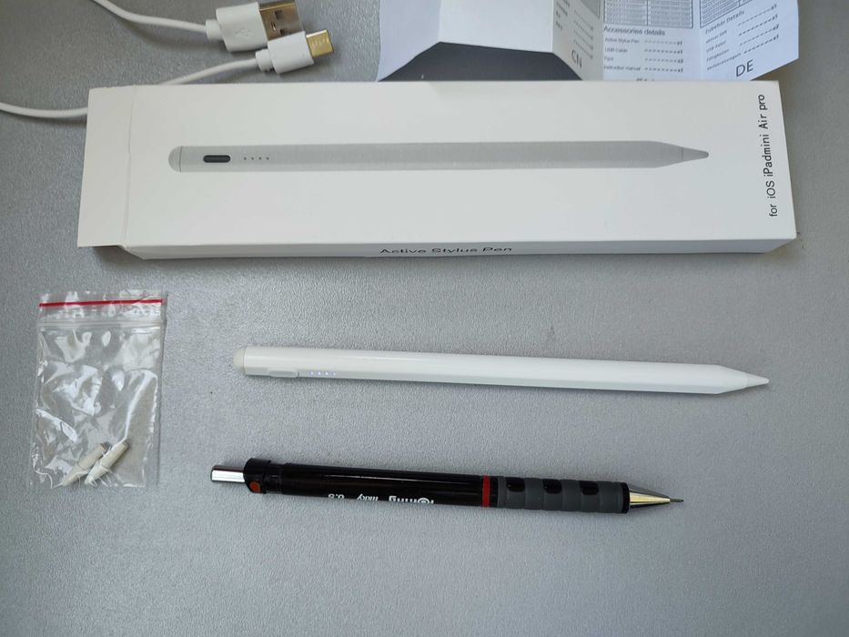 Stylus iPad in genul Apple Pencil - USB C, Palm rejection