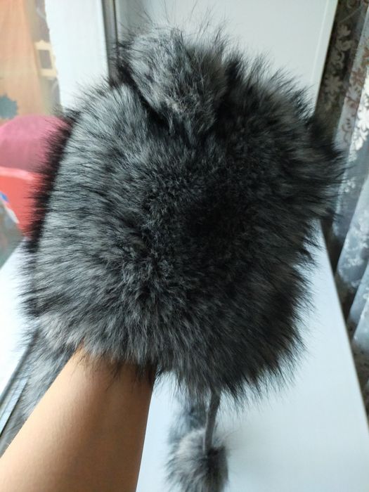 Меховая шапка для девочки