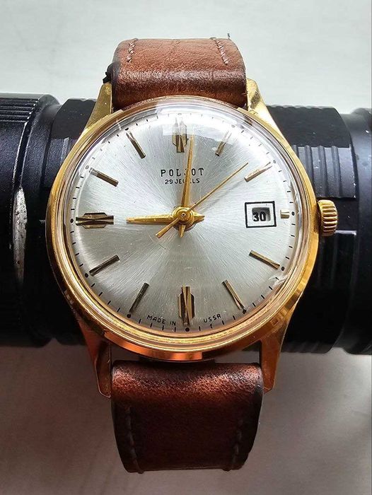 Часы Poljot De Luxe  AU 20 автоподзавод производства СССР  .
