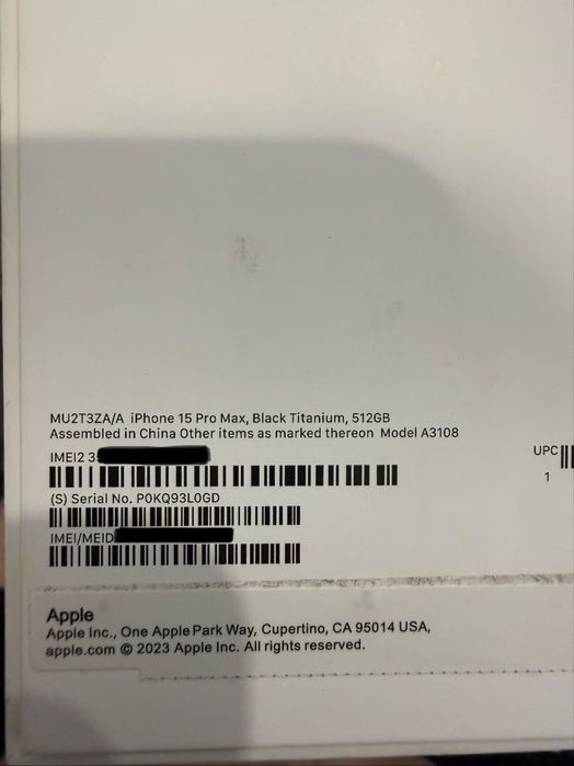 iPhone 15 PRO MAX 512gb ёмкость 87%