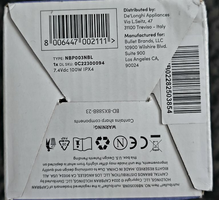 Blender portabil Nutribullet – Nou, sigilat în cutie