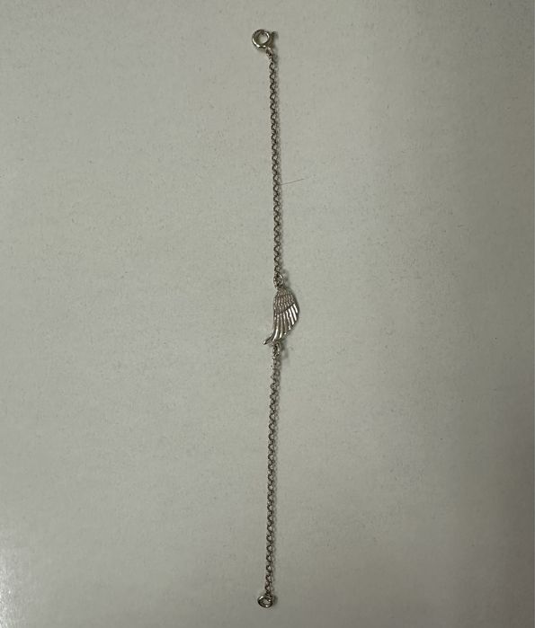 Сребърна гривна с ангелско крило