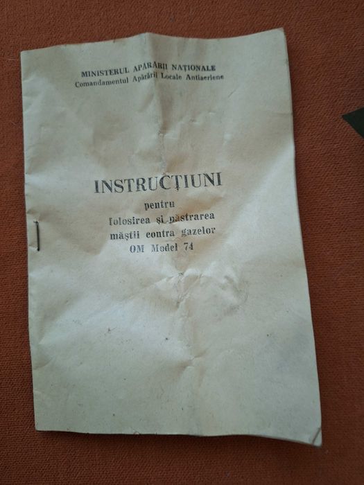 Masca militara integrală contra gazelor (2buc) +Filtru NBC- CF85