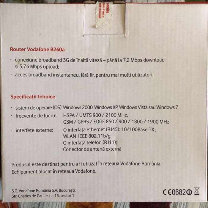 Router Portabil 3G Huawei B260a + telefon fix Panasonic