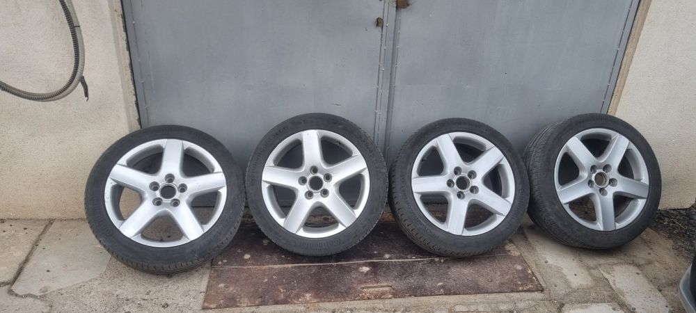 Оригинални джанти 17 ки за VW с Летни  Continental 225/45/17  Дот 2022