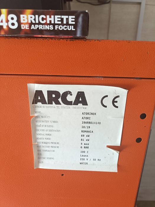 Vind centrală pe lemne 70kw