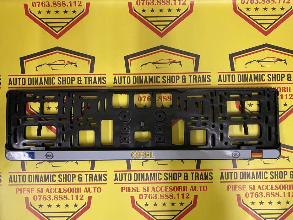 Set 2 suporti numar numere inmatriculare Opel Land Rover