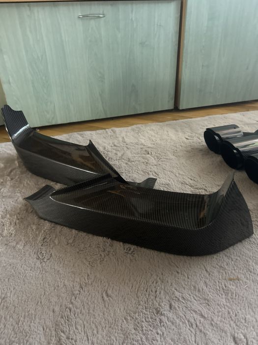 Lip Bara Față BMW Seria 6 F06 F12 F13 M Sport 640i 650i 640D(2012-2018) Carbon 2 Piese