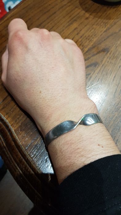 Bratara argint masiv 925 fixa dama,6.5 cm stare foarte buna