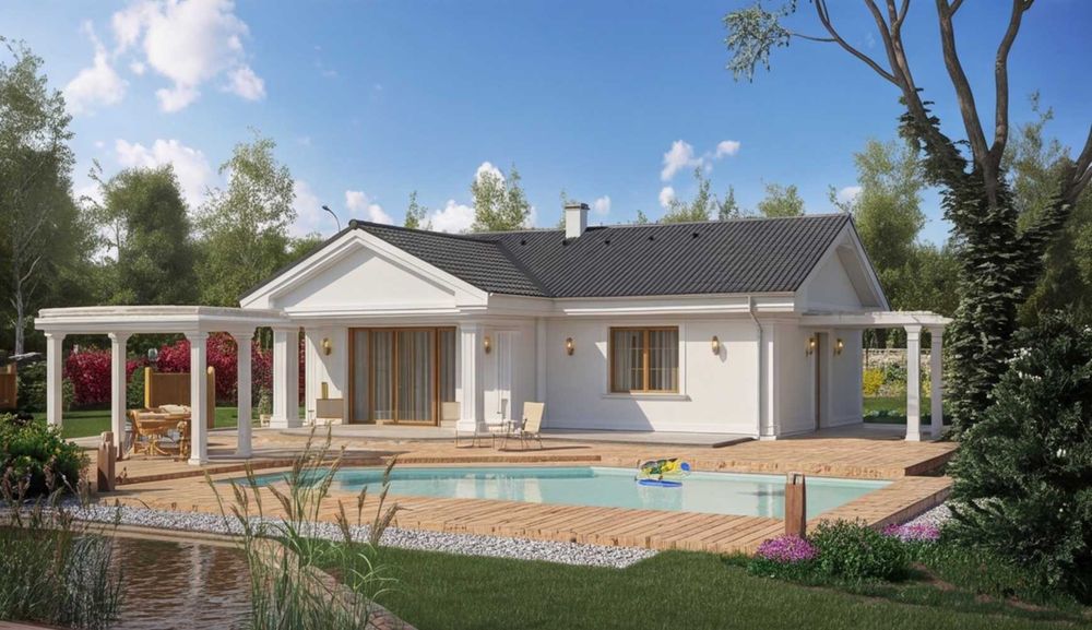 НА ИЗПЛАЩАНЕ - Евтина сглобяема къща с 2 спални, 77.2 кв. м