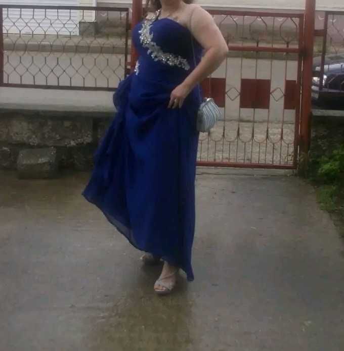 синя Бална рокля