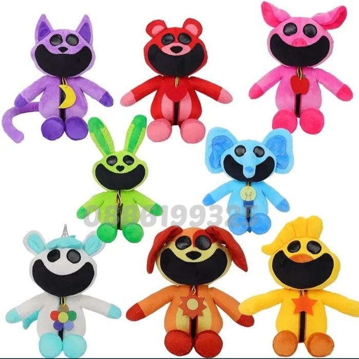 Плюшена играчка Smiling Critters Cat Nap Catnap, 30см/40см