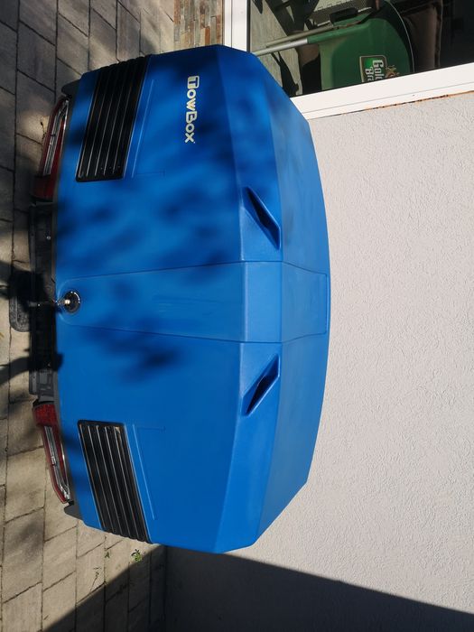 Cutie portbagaj pe carligul de remorcare Towbox V3 - culoare Albastru
