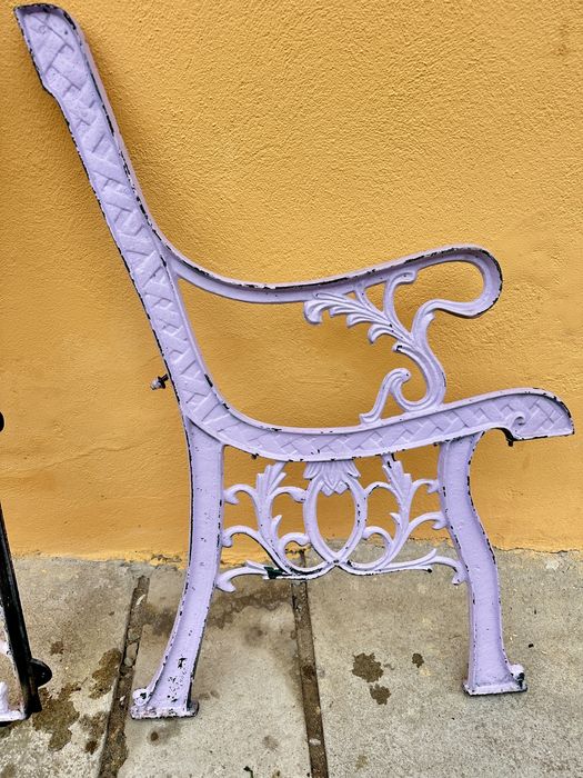 2 banci din fonta complete