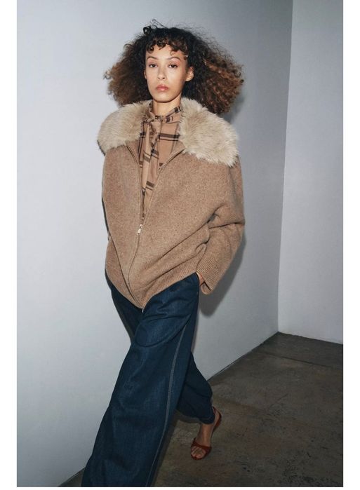 Яке Zara 100% wool L-XL
