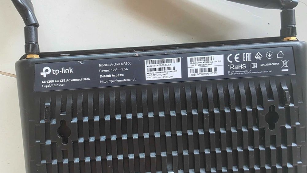router archer mr600 4G