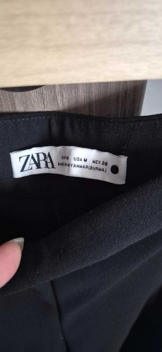 Set negru Zara sacou si pantaloni lungi