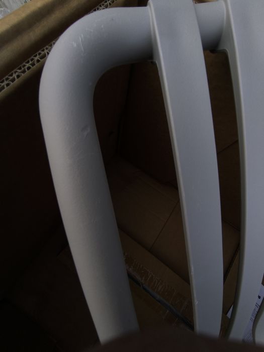 Комплект от  2 броя градински стола плътна пластмаса