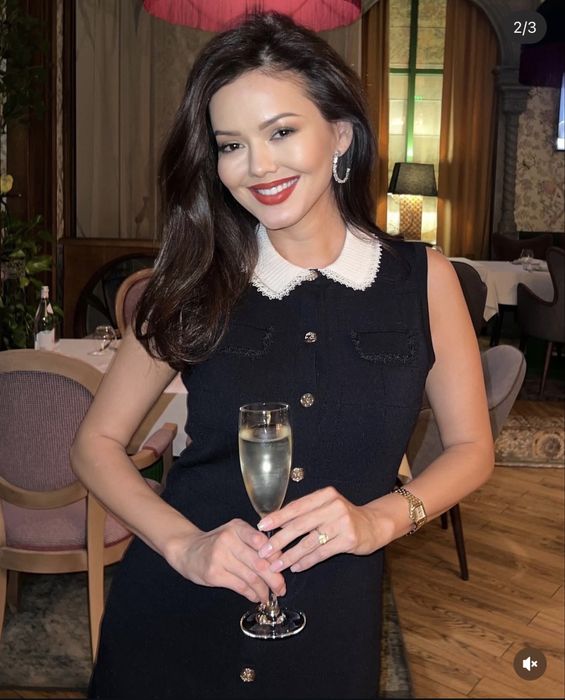 Черное платье Sandro