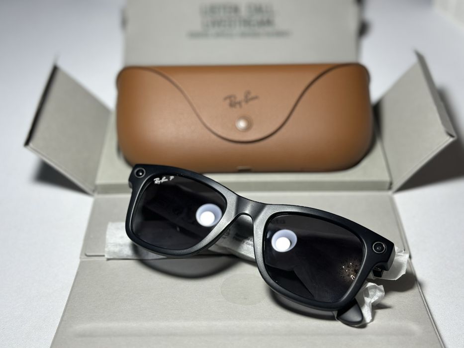 Ray ban meta wayfarer matte black