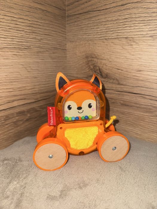Дрънкаща , бутаща се лисица - количка Fisher Price