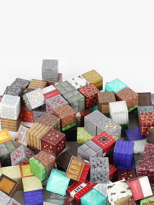 100бр. Minecraft магнитни блокчета, Minecraft конструктор 100бр.