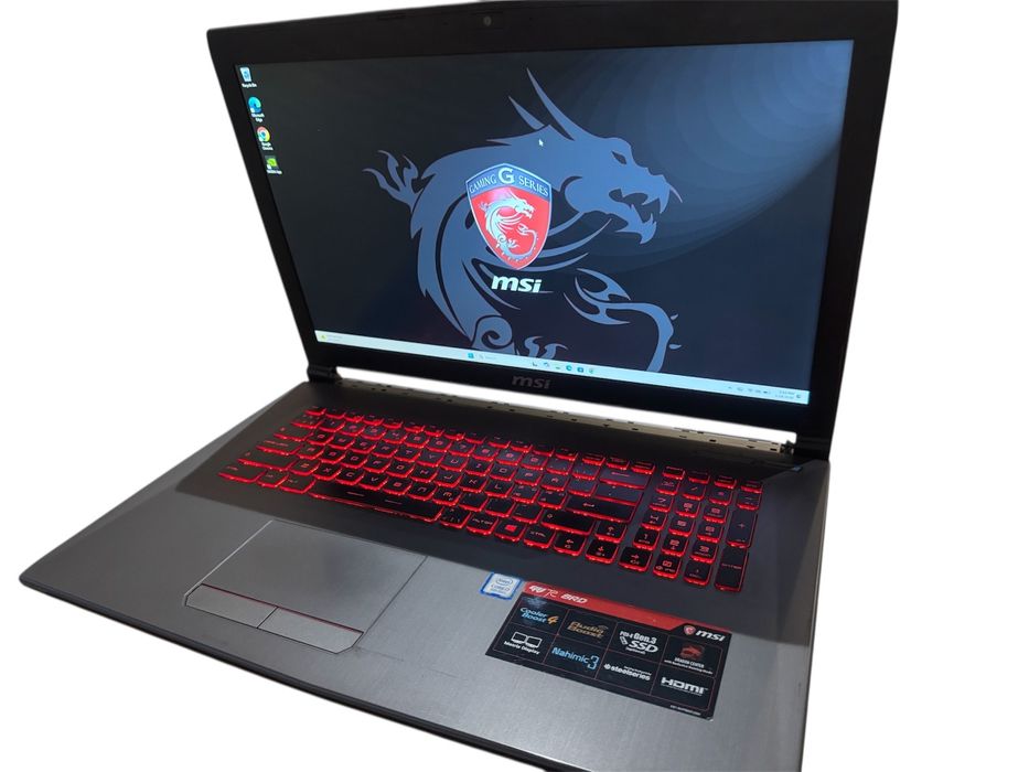 Laptop Gaming MSI GV72 8RD 17” i7 gen 8 / GTX 1050Ti / SSD