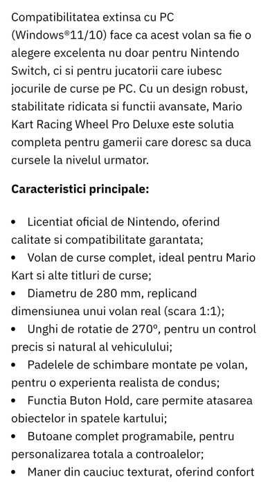 Volan  gaming Hori Mario Kart Racing