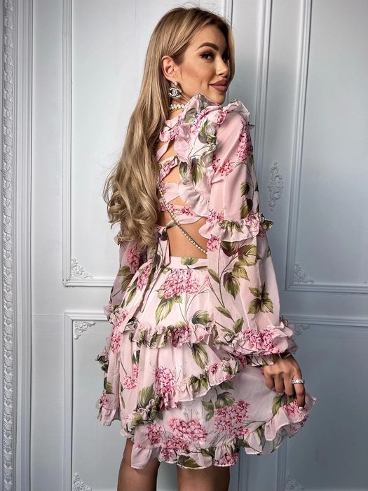 Рокля шифон Fleur на LBD ХС р-р