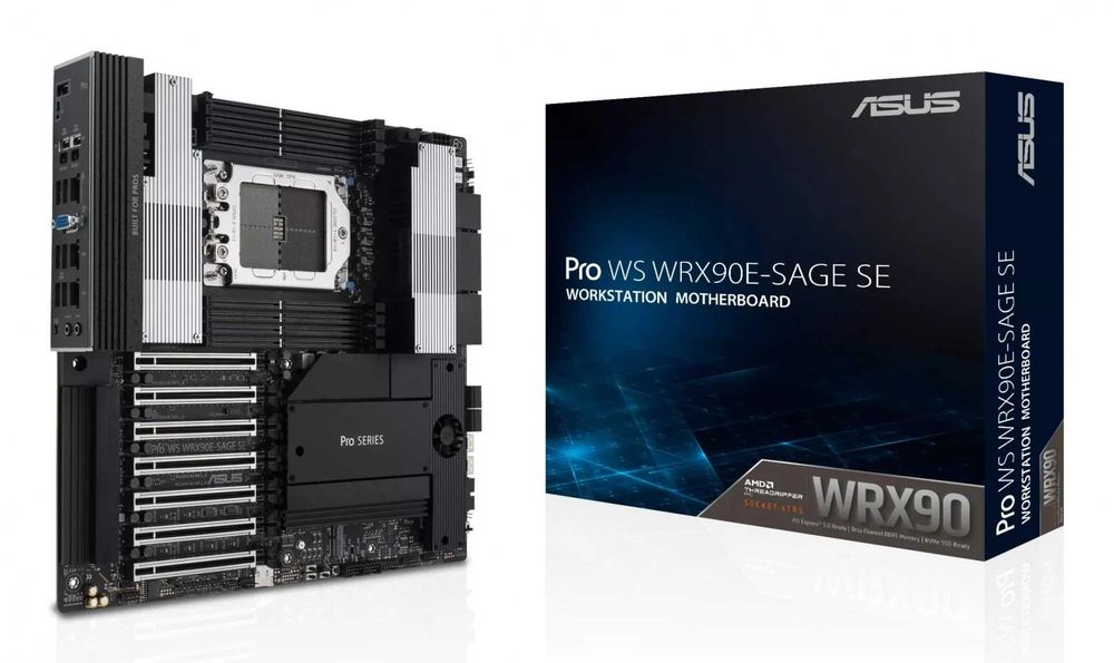 ново дъно Asus Pro WS WRX90E-SAGE SE AMD WRX90 Socket sTR5 EEB