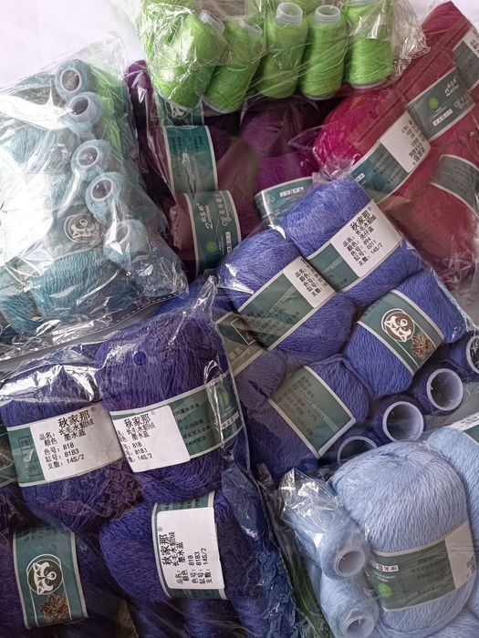 Пух норки + дополнительная нить