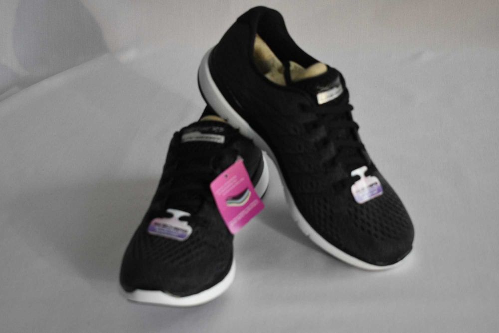 Skechers “Flex Appeal 4.0”, memory foam, air cooled, albastru inchis