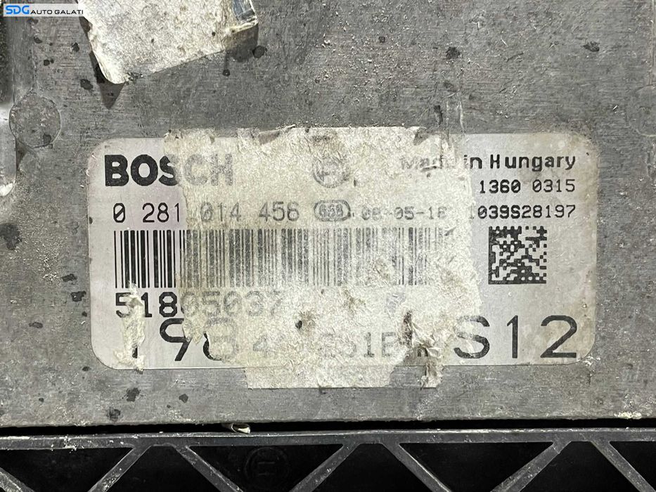 ECU Calculator Motor Bosch Lancia Delta 1.6 JTD 2008 - 2014 Cod 51805037 0281014456 [L2757] [L2758]