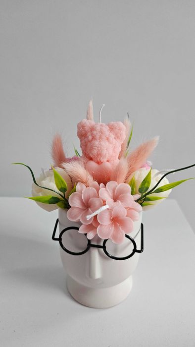 Букет от соеви свещи