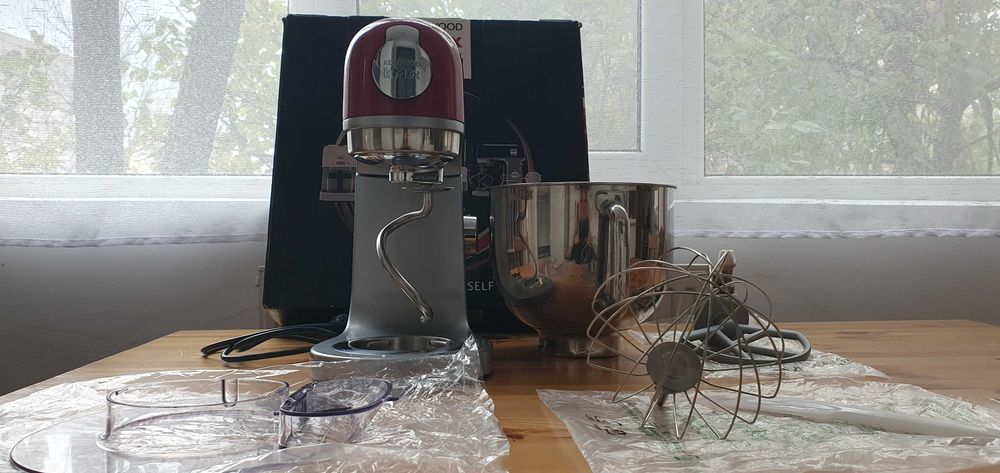 Malaxor/ Robot de bucatarie KENWOOD KMix KMX750RD, vas 5l, 1000W, 6 t