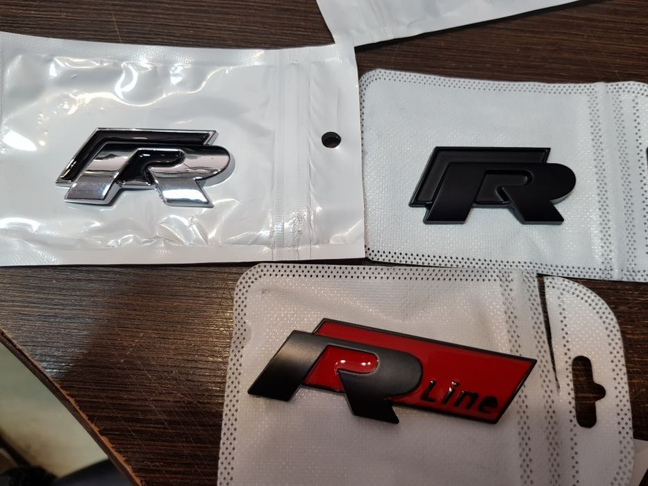 Емблема R line ЕР  Р лайн за решетка на Фолксваген