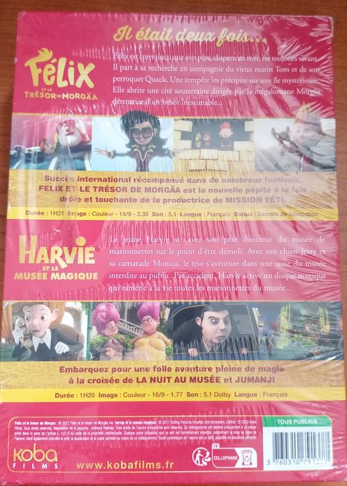 Coffret 2 DVD Animație / Desene Animate Franceză - NOU Sigilat (Félix & Harvie)
