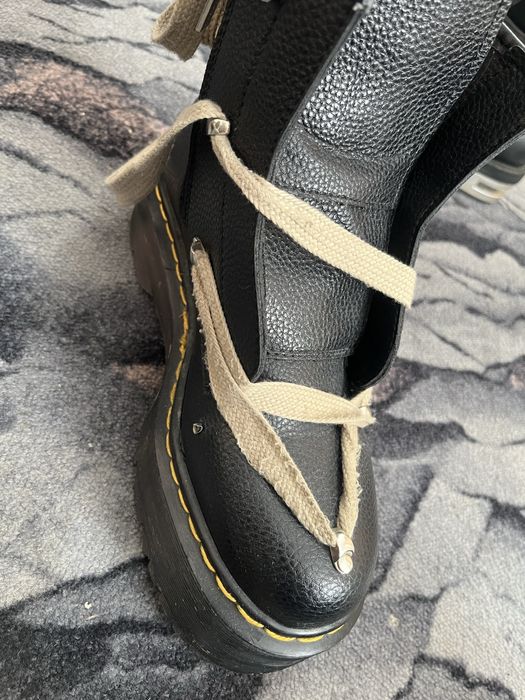 martiens x rick owens boots