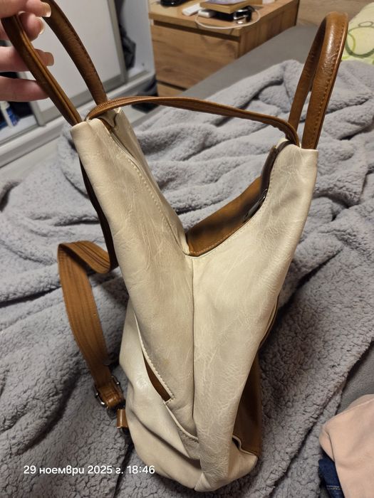 Дамска раница от мека еко кожа