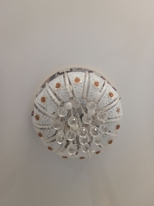 Люстра подвесная кристальная