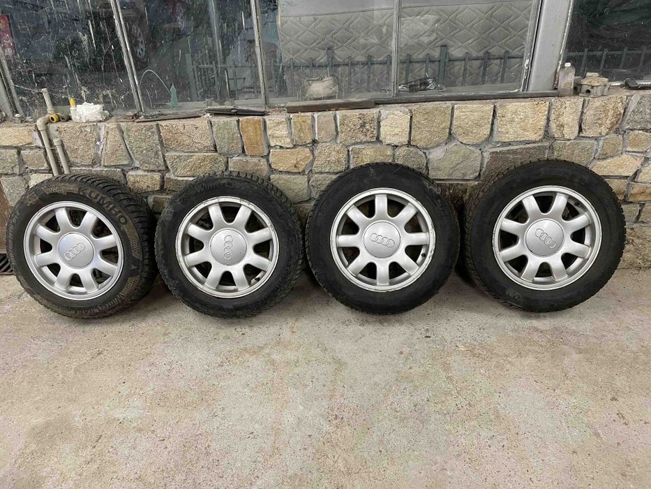 Комплект джанти с зимни гуми 15ки за Ауди А4.