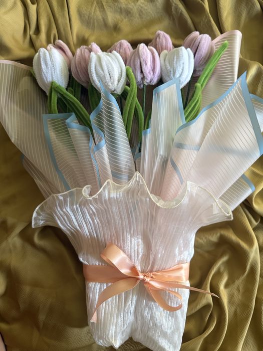 Букет из синельной проволки