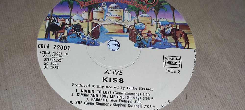 2 viniluri KISS ALIVE - 1975  - pt. colectionari 180 ron
