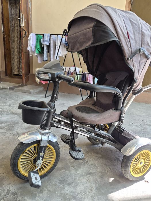 Bolalar uch gildirakli velosiped-kolyaskasi, holati yaxshi