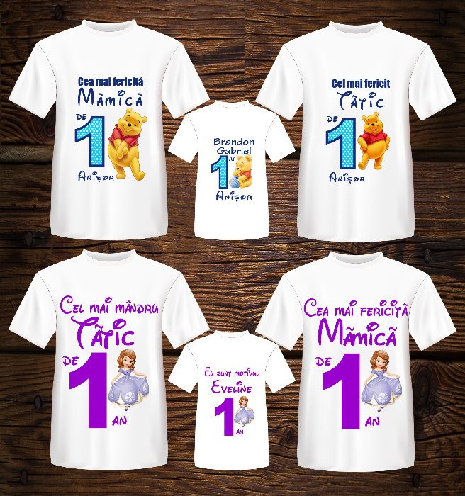 Tricouri personalizate, aniversare, turta, mot, topper cake