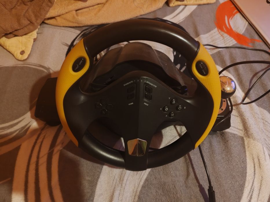 Set volan gaming cu pedale MYRIA MG7400, negru (PS3/PS4/PC/XBOX ONE)