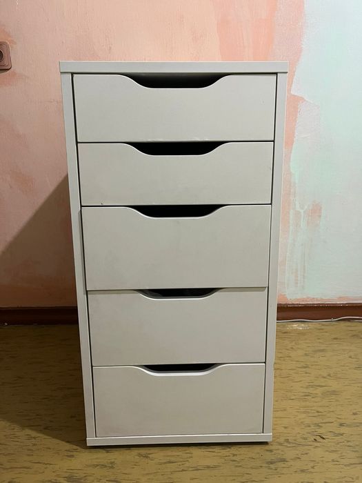 IKEA тумба с ящиками-белый + стол