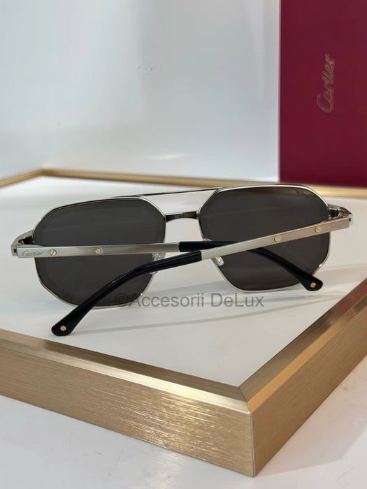 Ochelari de Soare Cartier Aviator CT0462S Full Box Santos De Cartier [Verificare Colet]