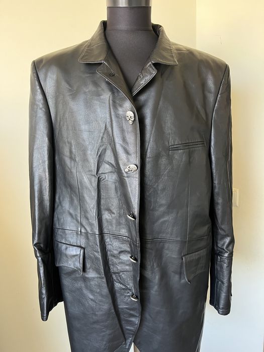 Jacheta piele , stil frac , model deosebit